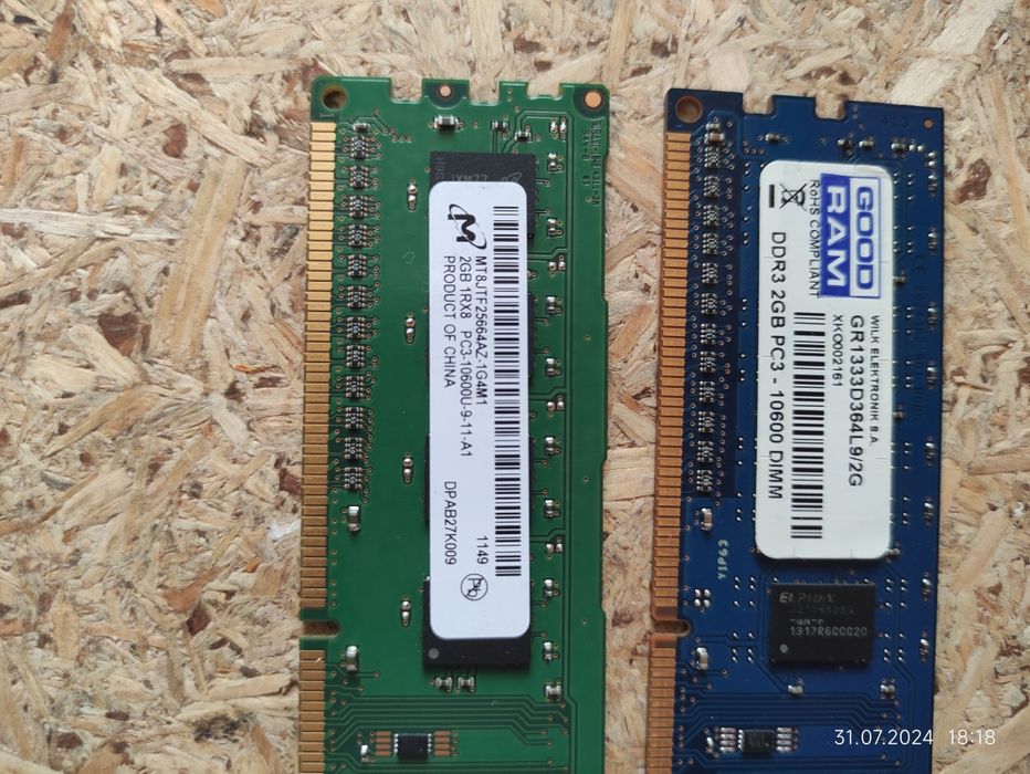 Pamięć RAM  ddr3 2x2gb