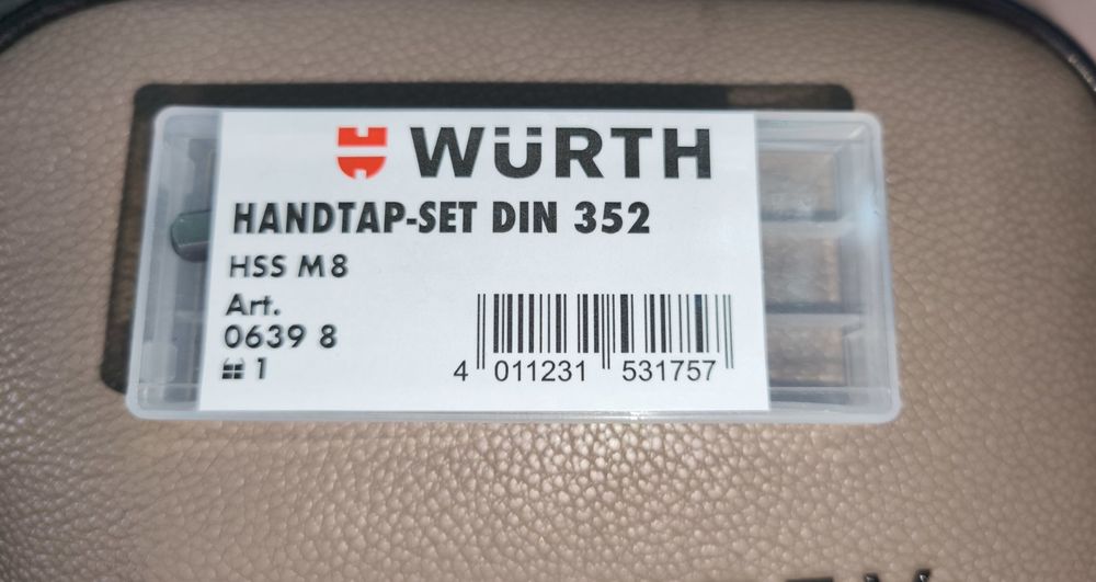 Мечики ,метчики комплект Wurth 3-5 уп,4-5 уп , 5-4 уп шт,6-4 уп, 8 - 4 уп