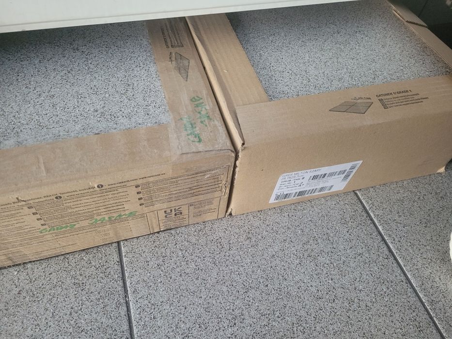 Gres szkliwiony milton grey szary 29.7 cm 2 opakowania nowe