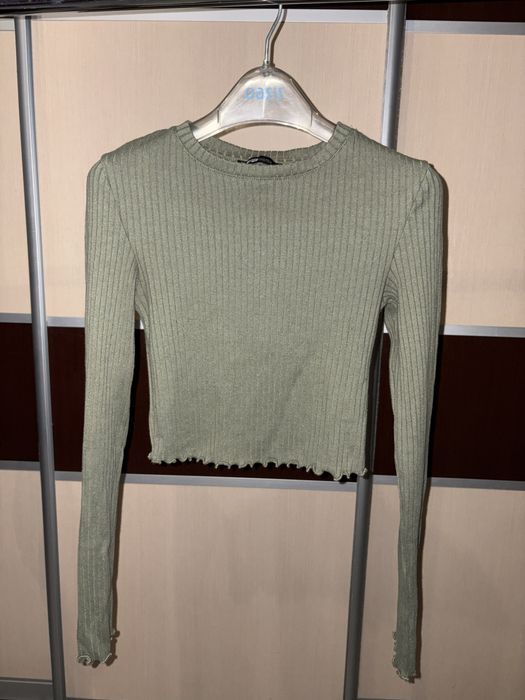 Лонгслів хакі  з довгим рукавом