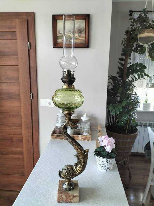 Lampa Naftowa Mosiężna