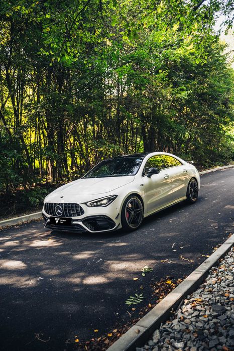 Wynajem Mercedes Cla 45s AMG / 421 KM / Brak kaucji / Do ślubu