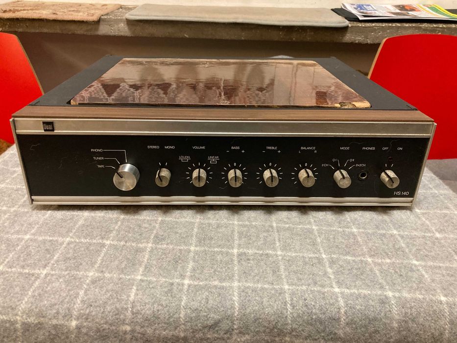 Wzmacniacz, odtwarzacz, gramofon Dual HS140
