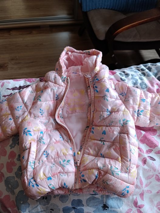 Kurtka ocieplana dla dziewczynki 68