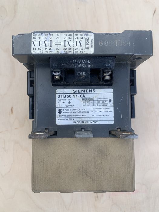 Магнітний контактор Siemens 3TB50 17-0A (Німеччина)