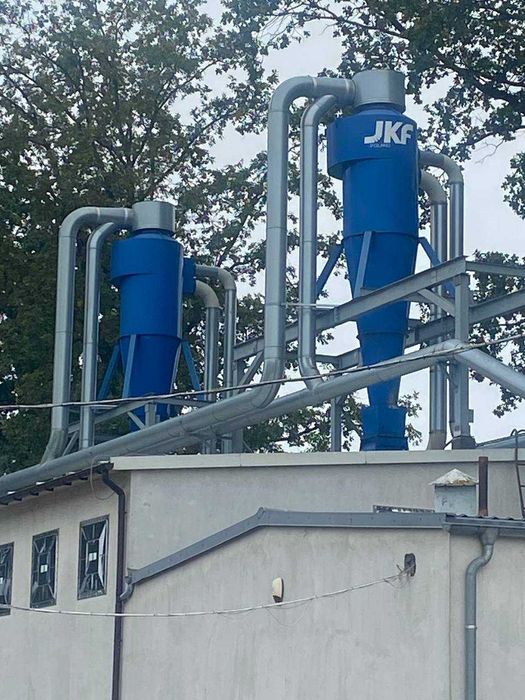 Linia odpylajaca i wentylatory  firmy JKF