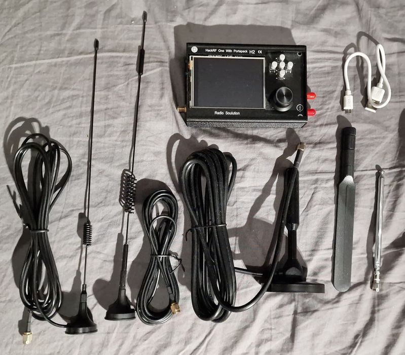 HackRF One + PortaPack H2 + 5 anten - odbiornik nadajnik SDR od 1MHz -