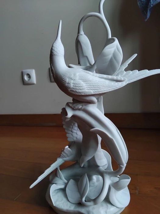 Escultura Beija Flor Pássaros, Vista Alegre