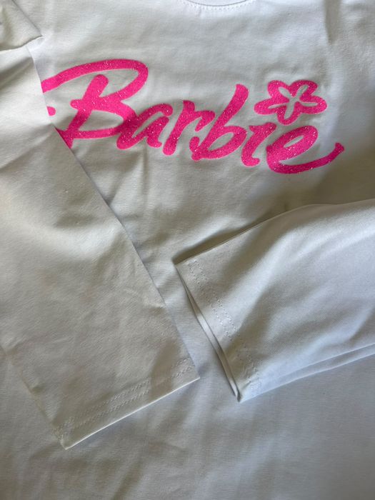 Bluza biała Barbie 134 – nowa (bez metki)