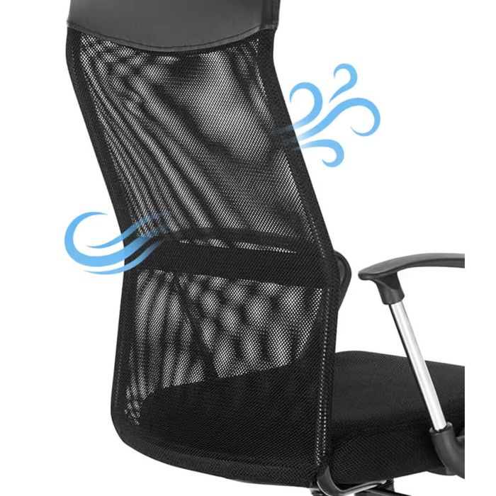 Fotel Biurowy Ergonomiczny Materiałowy Obrotowe Regulowane
