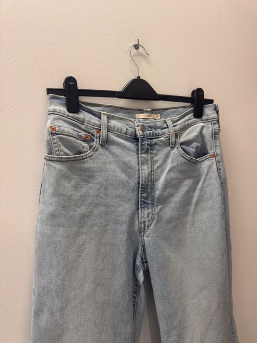 Levi's Ribcage Bell 32 XL Jeansy Wysoki Stan Dzwony Szerokie Nogawki