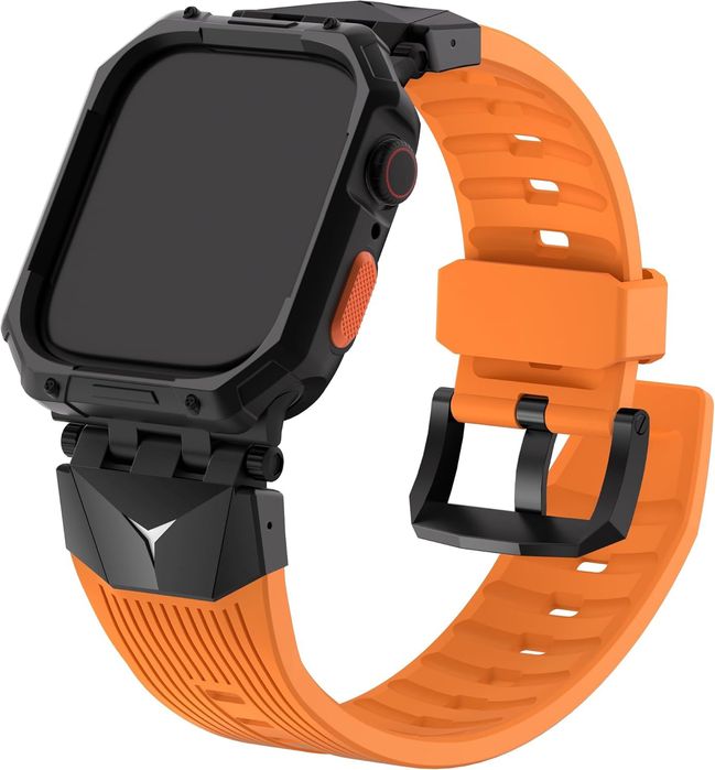 Ремінець fullmosa tpu оранжевий для apple watch 44/45мм