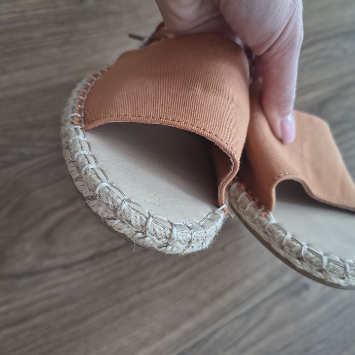 Espadryle sandały baleriny brązowe nowe