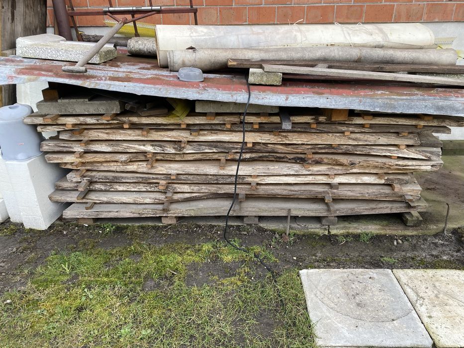 Deski dębowe 5 cm grubość 2,5 cm szerokość sezonowane