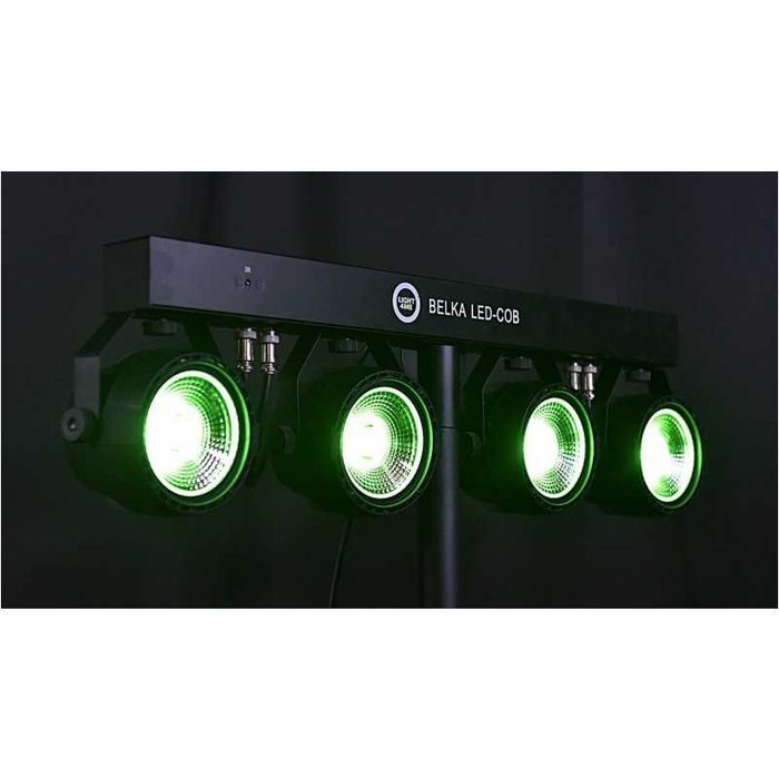 LIGHT4ME BELKA LED COB PAR 4x30W + statyw + pokrowce