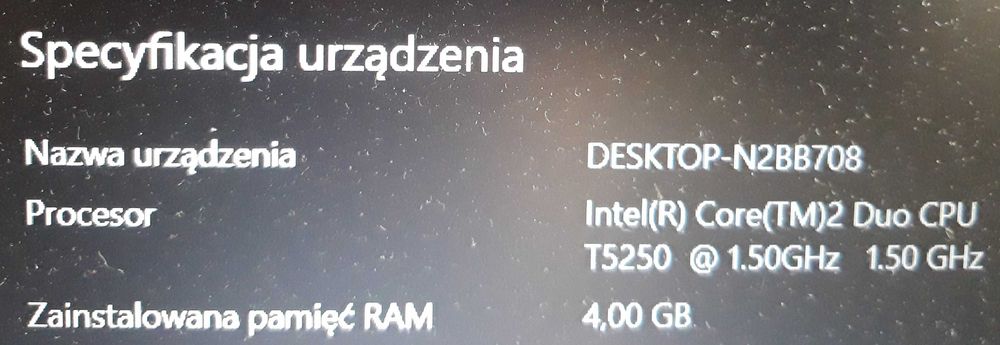 Laptop Fujitsu Siemens v5505  Core2Duo T5250 4GB Ram 320Gb