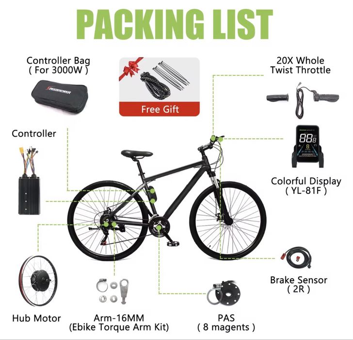Conversion kit ebike kit