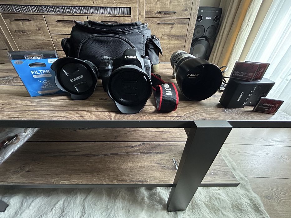Canon 5D Mark II + 3 obiektywy + akcesoria – zestaw gotowy do pracy