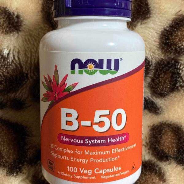 Комплекс витамины группы В, 50 мг, США, витамин В, витамины В, 100 шт