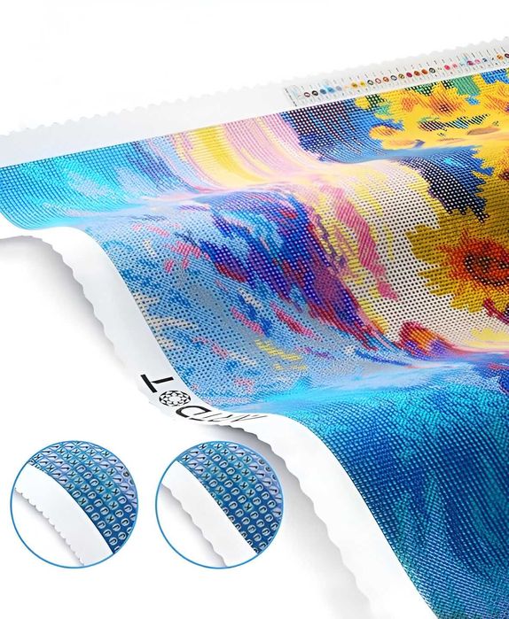 Artdot Zestaw Do Malowania Diamentami z Motywem Słoneczników 35x50 cm