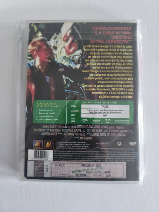 DVD Predador - Edição Portuguesa