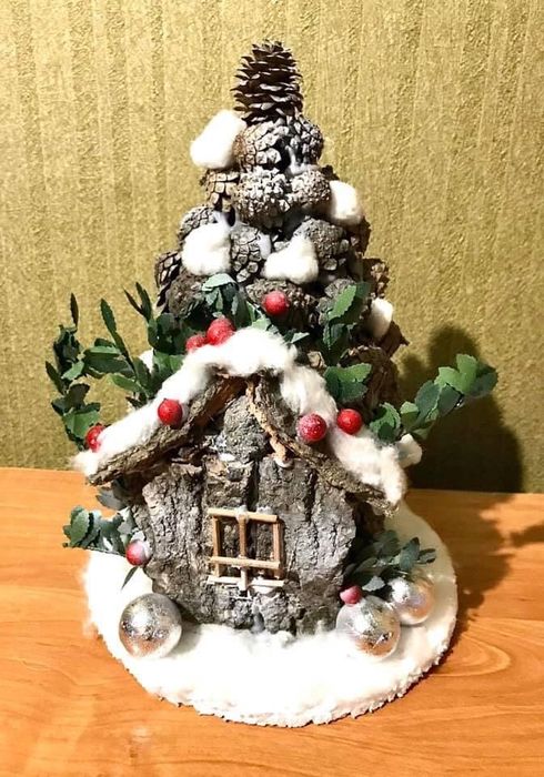 Зимняя поделка елка