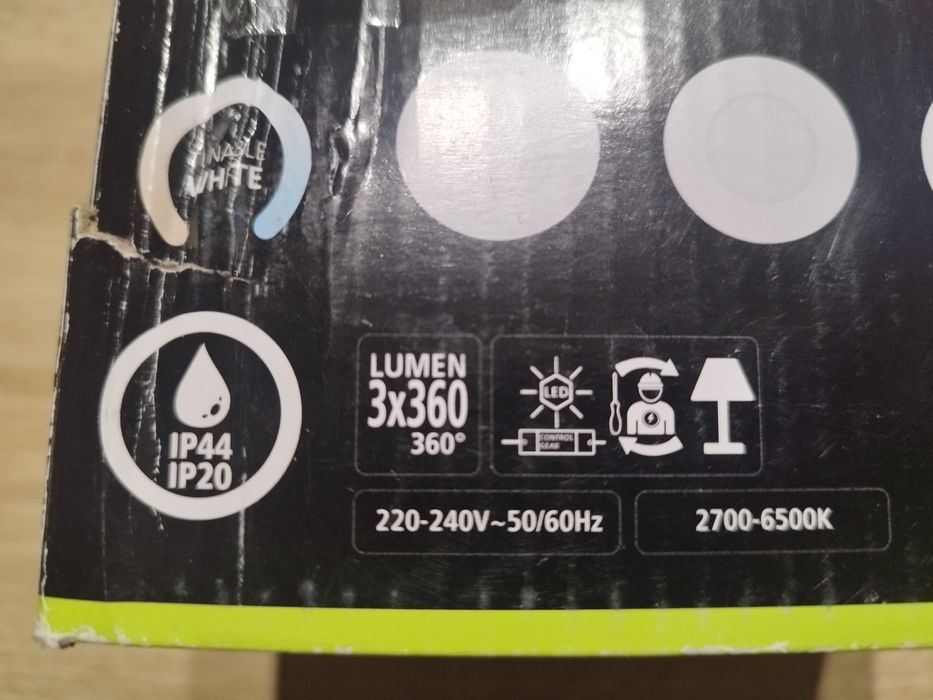Oczka LED podtynkowe 3 szt. IP44