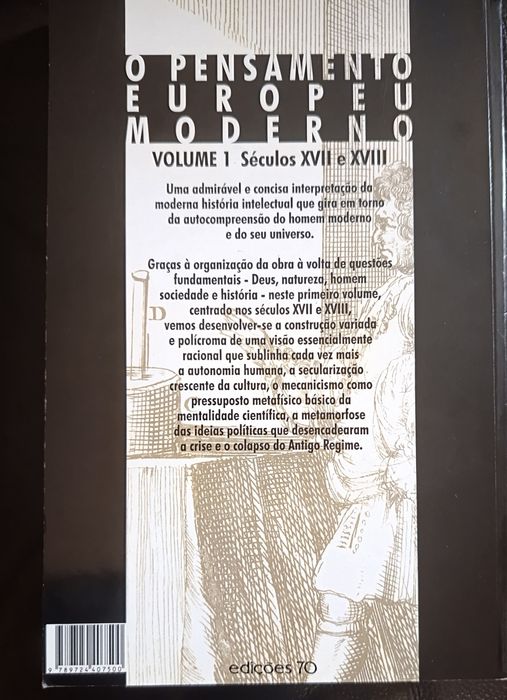Livro de estudo noO Pensamento Europeu Moderno