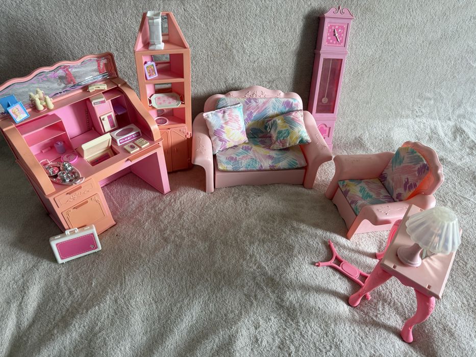 Zestaw salon living prettty Barbie 1983