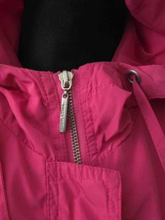 Kurtka przeciwdeszczowa, wiatrówka, różowa