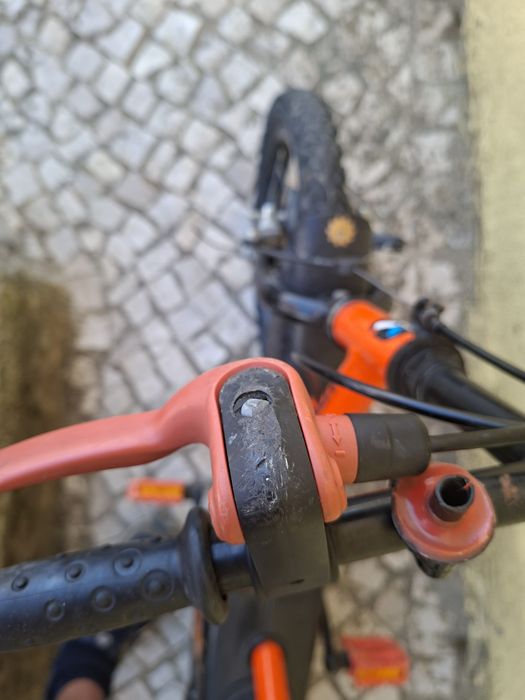 Bicicleta Criança B'TWIN Roda 14 (Decathlon) - Laranja/Preto