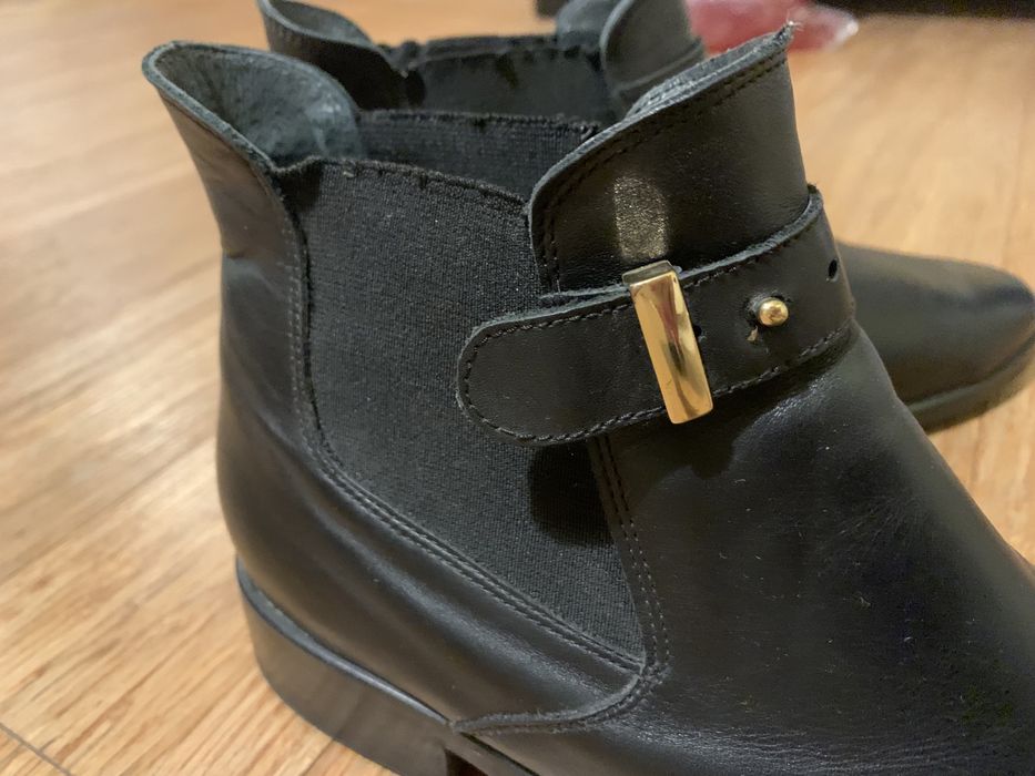 Buty Ryłko sztyblety czarne 40 botki