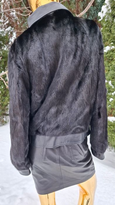 Норкова губа чорний колір косуза нова в поєднанні щі гкірою крамива