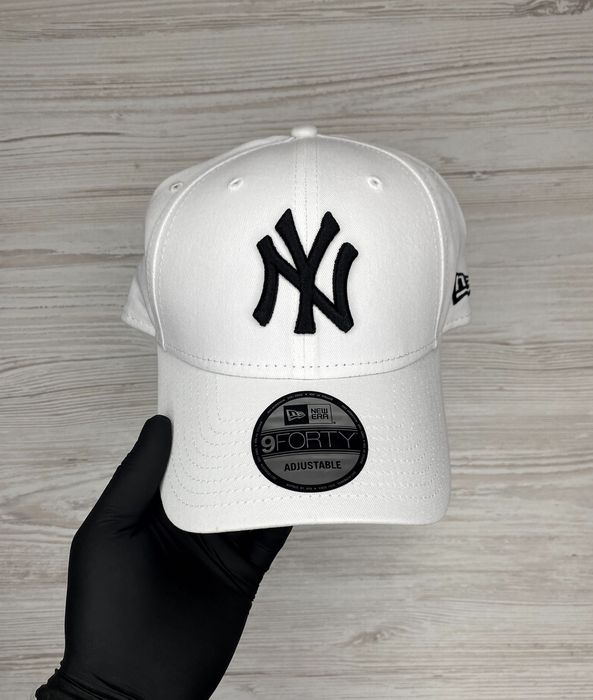 Бейсболка New Era оригінал | біла | класичний стиль | premium casual