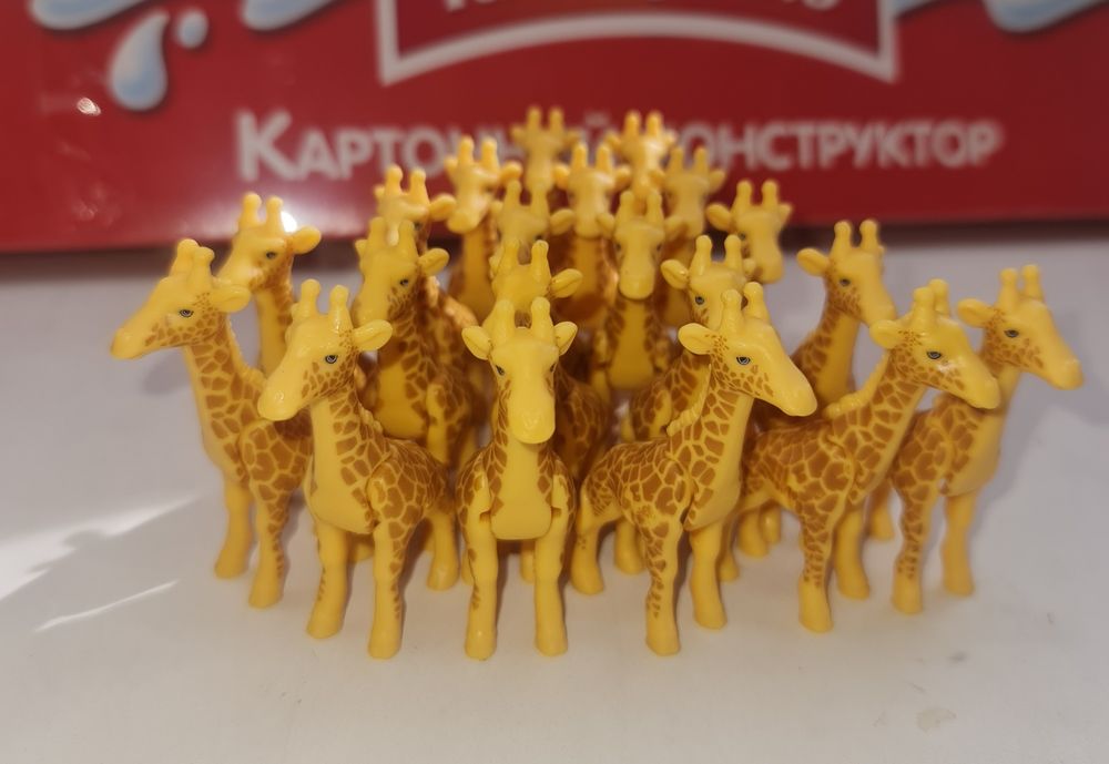 Киндер натунс животные жираф пума лев заец заяц: 1 000 грн