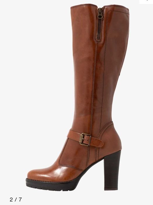 Nowe skórzane kozaki 42