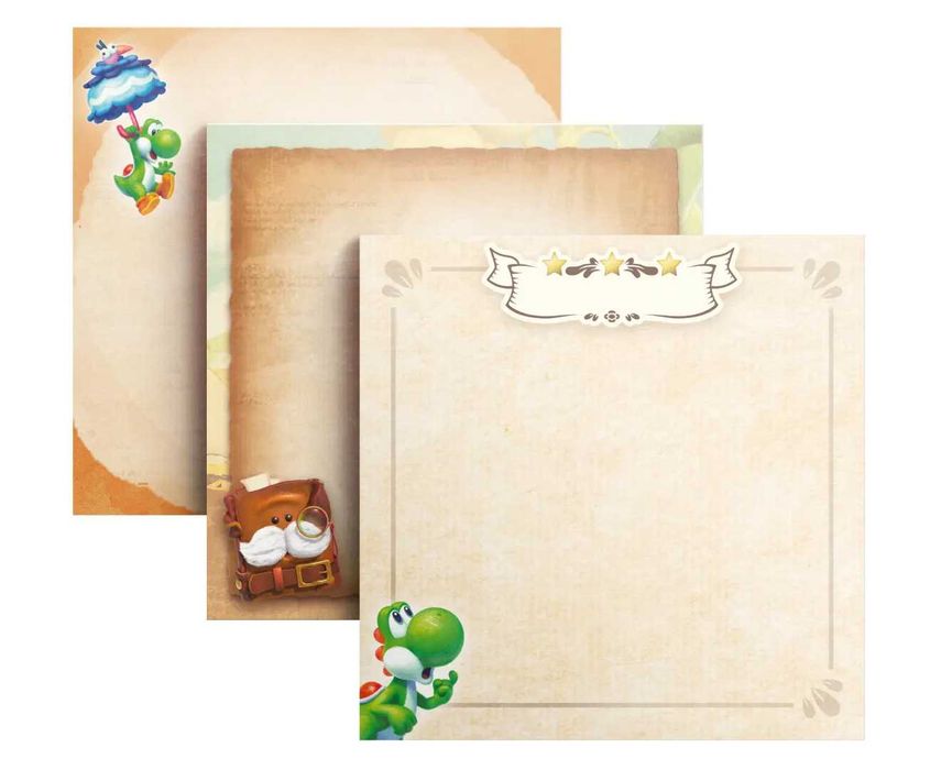 Yoshi and the Mysterious Book Nintendo Sticky Notes Set клейкий папір закладки стікери для нотаток 150 шт.