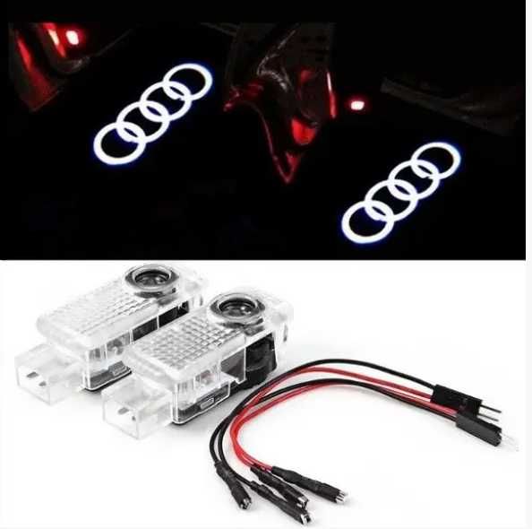 Штатная подсветка дверей ауди проекция audi A3 A4 A7 A8 Q3 Q7 R RS S