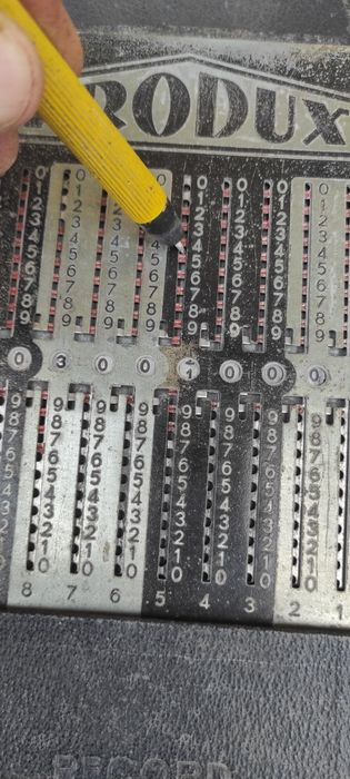 Stary kalkulator liczydło Produx Record