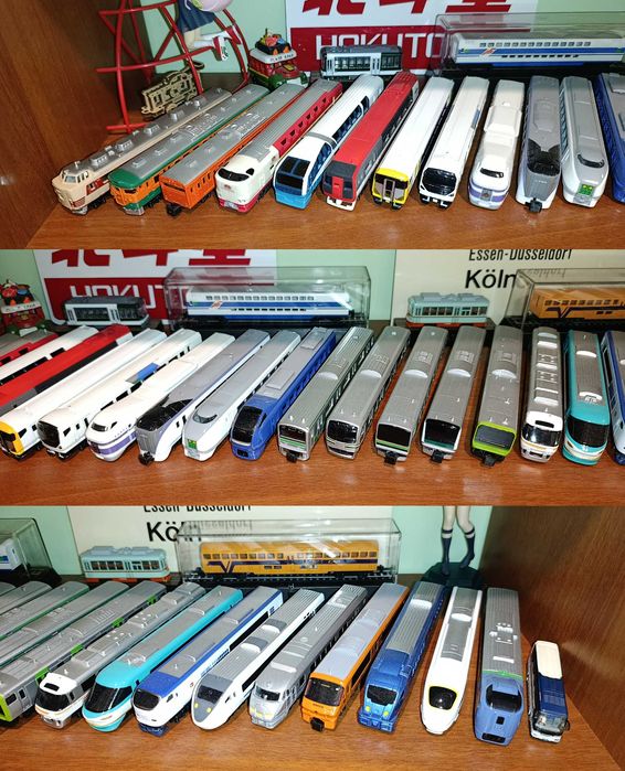 Металеві моделі поїздів виготовлені в Японії