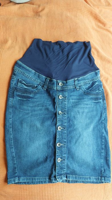 Spódnica ciążowa jeans Happy Mum r.M
