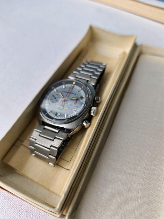 Часы СССР "Полет" хронограф Штурманские 31659, с док. и коробкой.Идеал