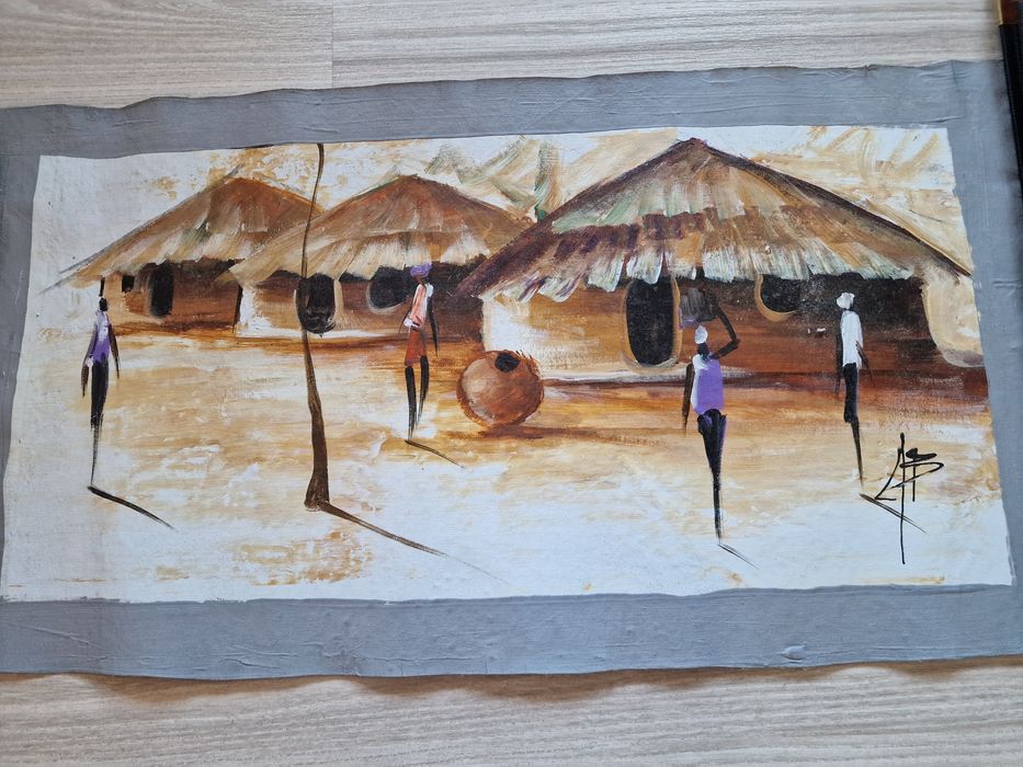 Obraz malowany olejno na płótnie 48x23cm