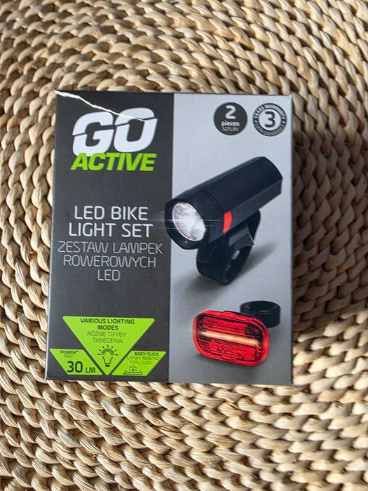 Zestaw lampek rowerowych LED