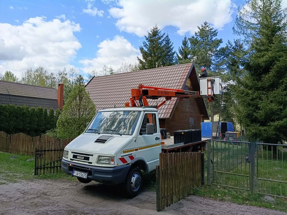 Usługi podnośnikiem koszowym