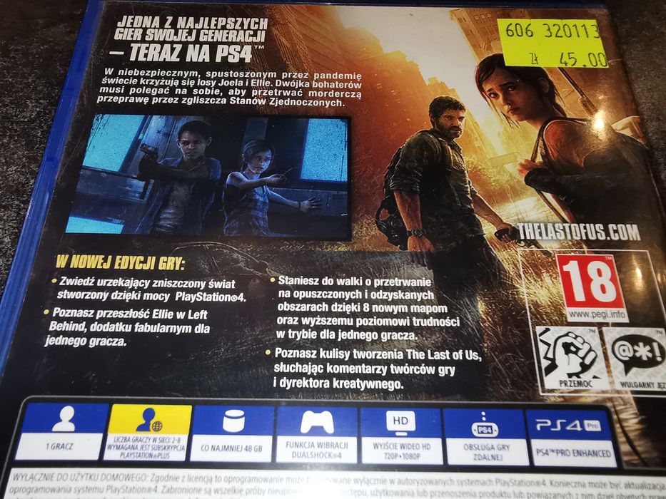 Last of Us REMASTERED PS4 gra PL (wyd polskie) sklep Ursus