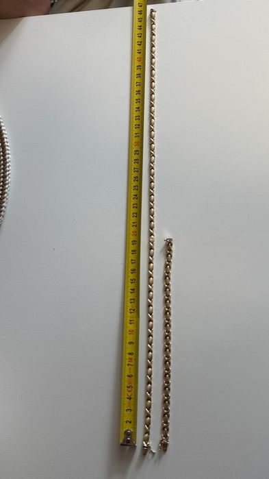 ZŁOTO 585 łańcuszek i bransoletka