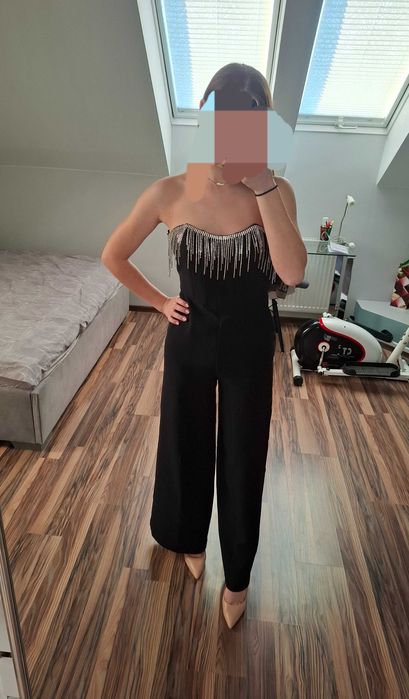 Kombinezon gorsetowy elegancki asos na sylwestra