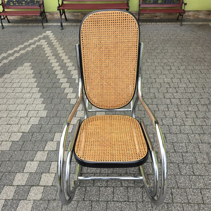 Oryginalny Kultowy Fotel Bujany Ceska Bauhaus  Marcel Breuer