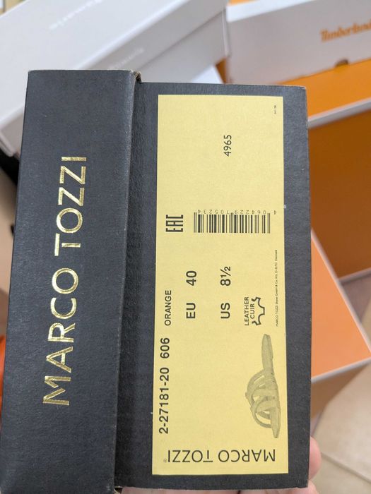 Klapki pomarańczowe płaskie Marco Tozzi rozm. 40